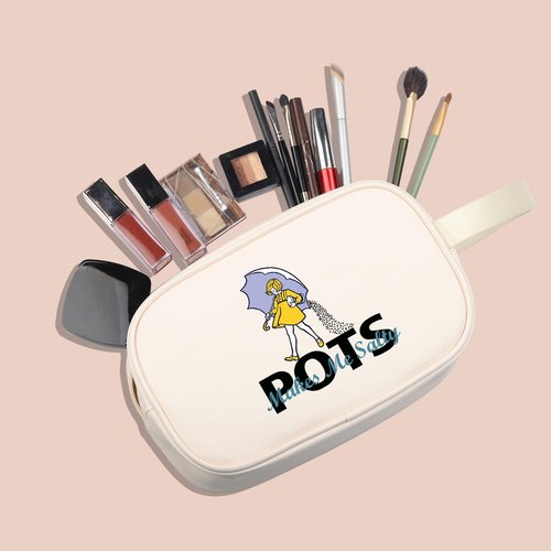 G2TUP POTS Awareness Gift POTS Makes Me Salty Makeup Bag POTS Syndrome Fighter Warrior Cosmetic Bag Dysautonomia Awareness Gift (POTS Makes Me Salty TM)
