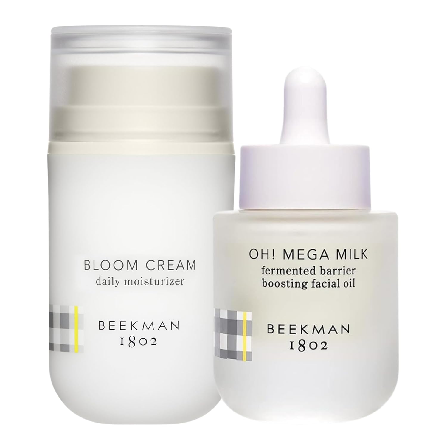 Beekman 1802 Hydrating Duo | Bloom Cream Daily Face Moisturizer & Oh! Mega Milky Oil – Radiant Skin, 1.69 oz & 1 fl oz