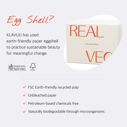 KLAVUU Real Vegan Collagen Cream - Enhances Skin Elasticity, Providing Deep Hydration to Dry Skin for a Radiant, Youthful Glow