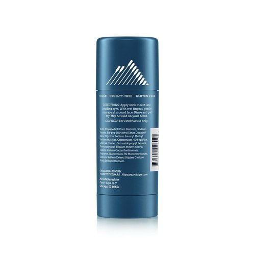 Oars + Alps Exfoliating Face Wash Stick - 2-in-1 Facial Cleanser & Exfoliant with Activated Charcoal | Travel Size 1.2 Oz