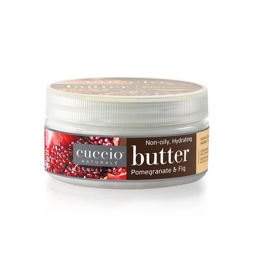 Cuccio Naturale Butter Blends Body Cream - Ultra-Moisturizing & Renewing - Pomegranate & Fig - 8 Oz