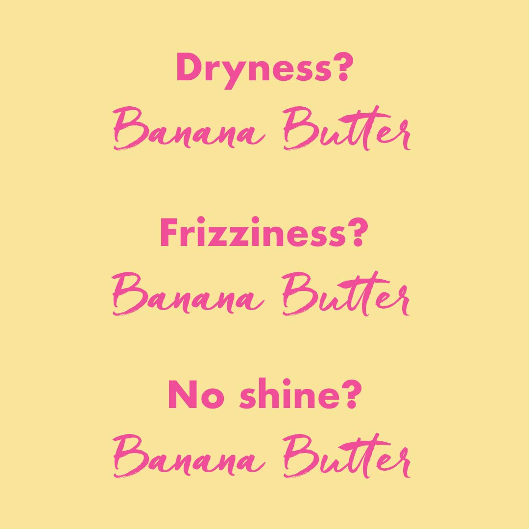 Umberto Giannini Banana Butter Shampoo - Nourishing Vegan Formula for Dry, Textured, Frizzy Hair