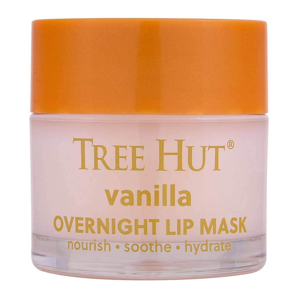 Tree Hut Vanilla Lip Mask - Deeply Hydrating Overnight Treatment for Soft Lips | 6 oz