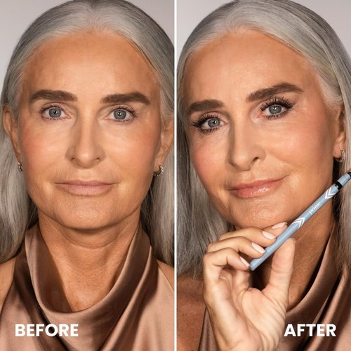 PRIME PROMETICS PrimeEyes Glide Eyeliner - Waterproof, Long-Lasting Gel Crème for Mature Women | Mocha Shimmer