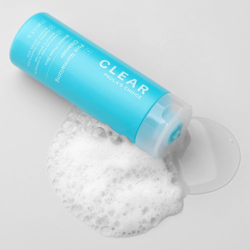 Paula's Choice CLEAR Pore Normalizing Facial Cleanser, Acne Daily Face Wash, Salicylic Acid Face Cleanser for Clogged & Enlarged Pores, Redness, Suitable for Blackhead-Prone Skin Fragrance Free, 6oz