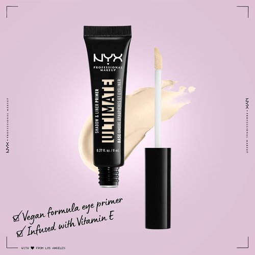 NYX PROFESSIONAL MAKEUP Ultimate Shadow & Liner Primer - Long-Lasting Eyeshadow & Eyeliner Base - Light
