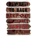 Halloween Wooden Door Sign Set - Bloody Scary Hanging Decor for Halloween