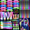 Glow in the Dark Party Supplies Kit - Indoor Outdoor Light-Up Favors