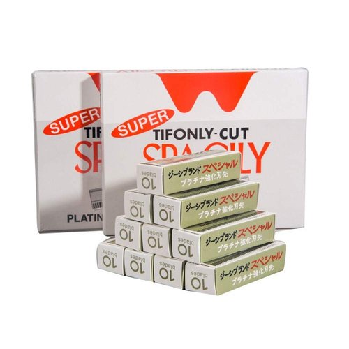 Sansheng 100pcs Safety Razor Blades, Single Edge Barber Razor for Men and Women