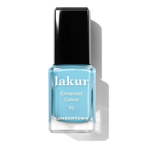 LONDONTOWN Lakur Nail Polish - Blue, Long-Lasting & Chip-Resistant | Non-Toxic Vegan Formula, 0.4 Fl Oz