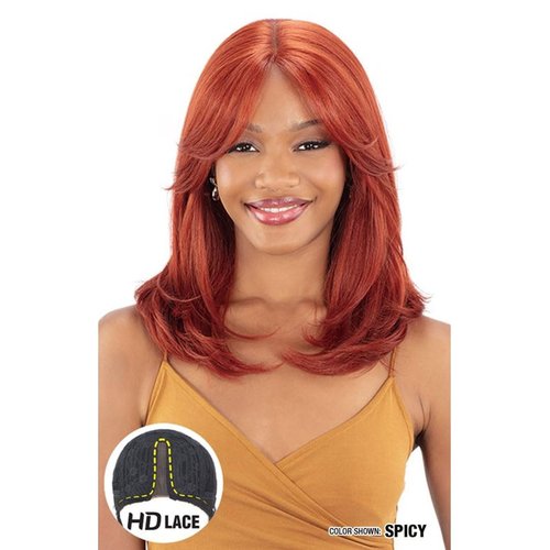 Shake-N-Go Equal Synthetic Curtain Bang Hd Lace Wig - Sage (HI-VANILLA)