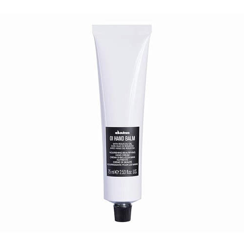 Davines OI Hand Balm, Nourishing Anti-Aging Hand Cream for All Skin Types - Protects Hands from Environmental Damage with Antioxidant Roucou Oil - Lightweight & Fast Absorbing Hydration, 2.54 Fl Oz