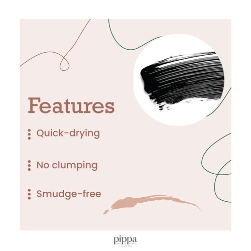 Pippa of London Mascara - Nightfall Shade for Bold, Dramatic Lashes | Long-Lasting Formula