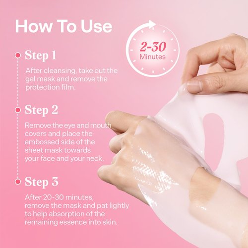 Torriden CELLMAZING Collagen Firming Gel Sheet Mask - 4 Pack for Smoother, Firmer Skin | Korean Skincare Solution