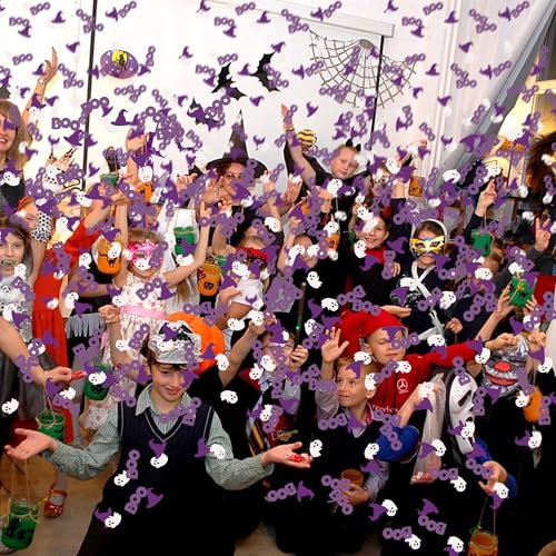 Halloween Confetti Decorations 100Pcs Party Table Scatter - Ghost Witches BOO