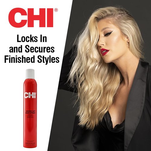 CHI Enviro 54 Hairspray - Firm Hold Lightweight Spray for Secure Hairstyles | 12 Oz, Sulfate-Free