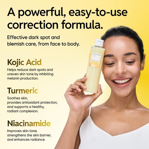Saekdong Seoul 5% Niacinamide Milky Toner with Kojic Acid & Turmeric – Dark Spot Care, Skin Tone Improvement, Gentle Hydration for Face & Body, 200ml (6.76 fl oz)