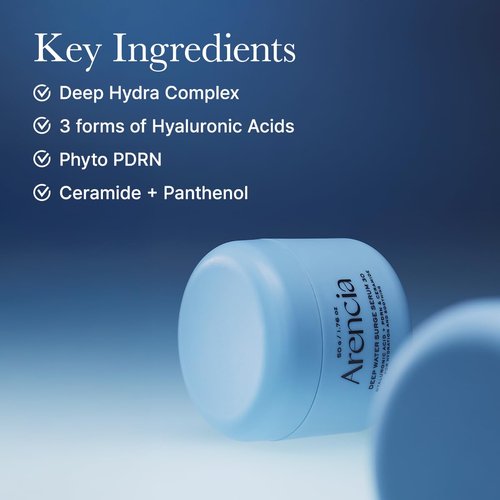 Arencia PDRN Intensive Hydration Overnight Serum - Cica PDRN + Hyaluronic Acid + Ceramide, Smooths fine line for plump glass skin, Korean Skincare 50g 1.76 oz
