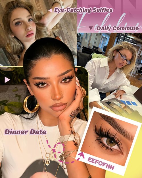 Manga Lash Clusters Kit Fairy Cluster Eyelash Extensions with Bottom Lashes Wispy Eyelash Clusters Kit Spiky Cluster Lashes 8-16mm DIY Lash Extension Kit with Lash Bond and Seal Tweeters by Eefofnn