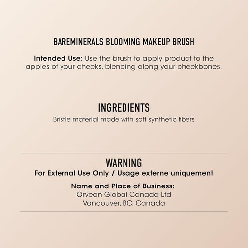 bareMinerals Supreme Finisher Makeup Powder Brush - Vegan Synthetic Fibers for Setting Powders, Highlighters & Bronzers