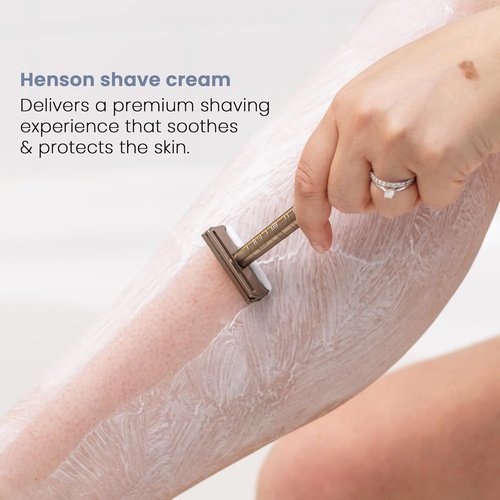 Henson Shaving Shave Cream - Nourishing Formula for Sensitive Skin | Rich Lather, 3.4 fl oz