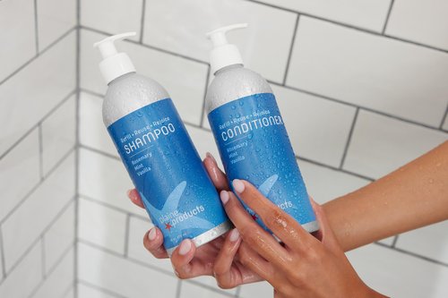 Eco-Friendly Conditioner - Rosemary, Mint, Vanilla - Sulfate Free, 16oz (Refillable Bottle with Pump)