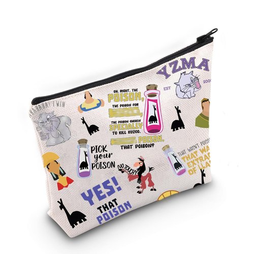 TSOTMO Cartoon Movie Merchandise Gift Emperor Cosmetic Bag for Movie Fans Poison Zipper Pouch (K Bag)