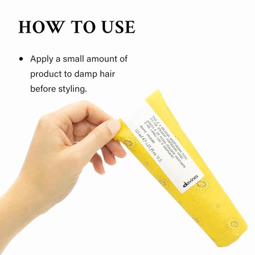 Davines Relaxing Moisturizing Fluid - Anti-Frizz & Curl Smoothing Formula | 4.23 Fl Oz
