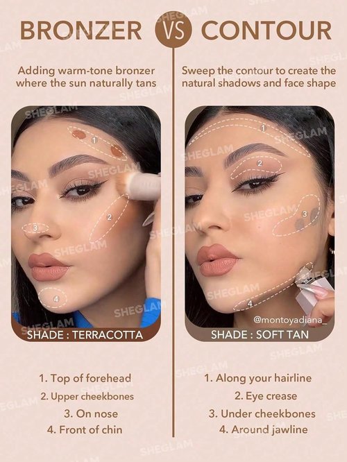 SheGlam Liquid Contour Stick - Long Lasting Cool Toned Cream Bronzer Makeup | 01 Soft Tan