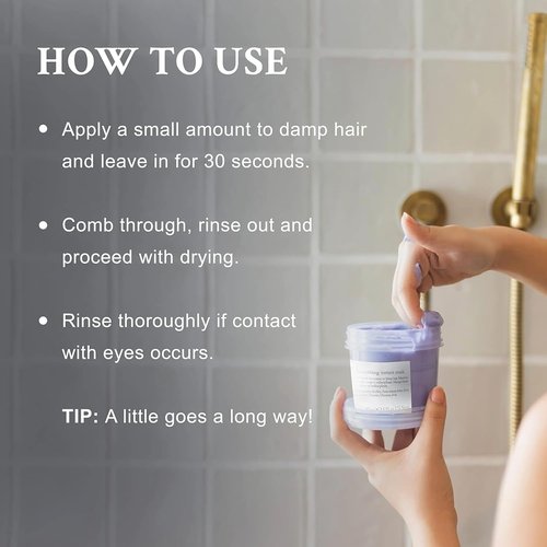 Davines LOVE Smoothing Instant Mask - Anti-Frizz Treatment for Wavy & Coarse Hair | 8.45 Fl Oz