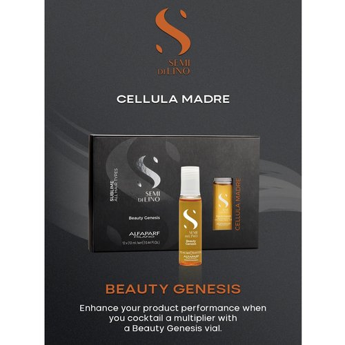 ALFAPARF MILANO Semi Di Lino Sublime Cellula Madre Vials - Argan Ampoules for Radiant Hair | 12 Vials (0.44 fl. oz. Each)