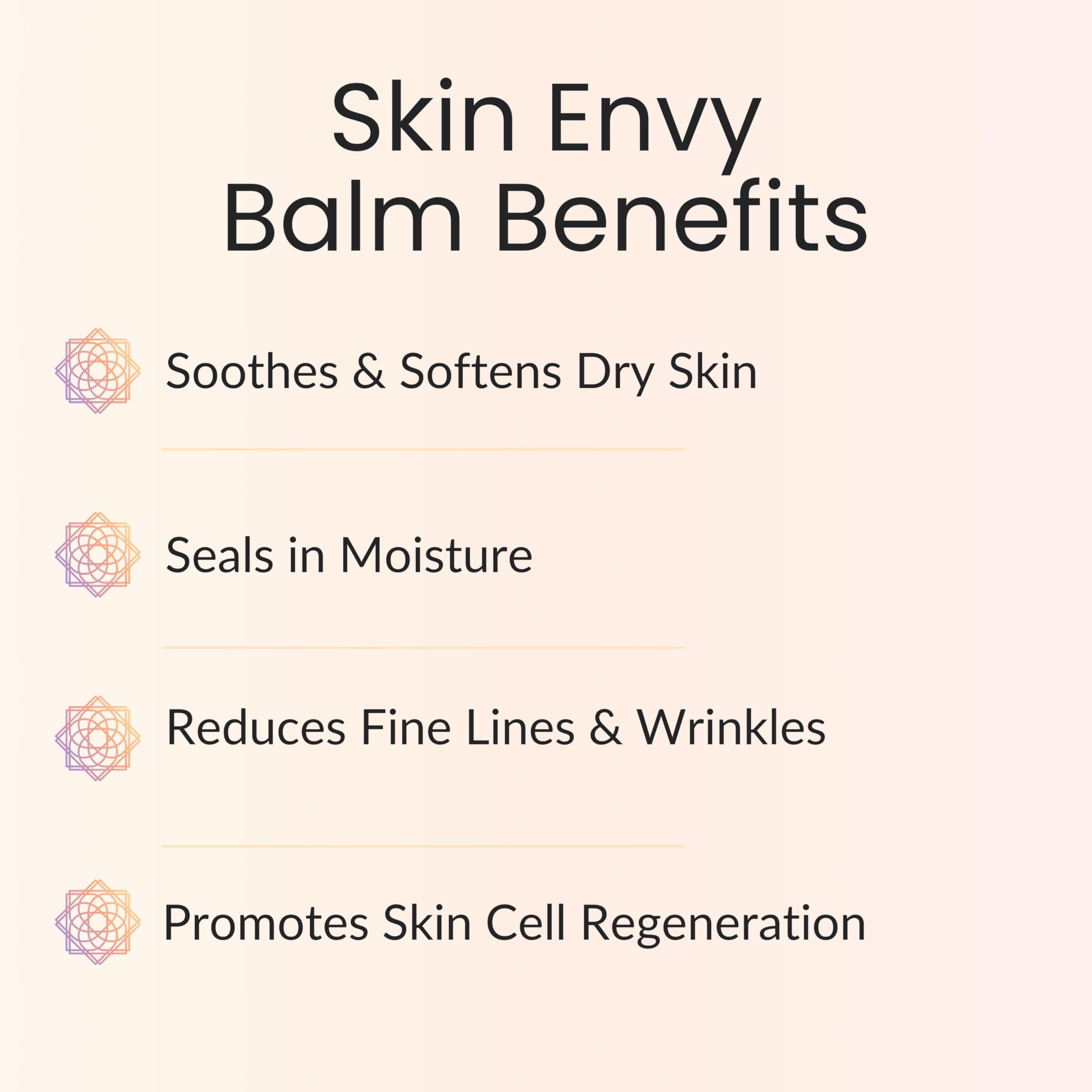 Vitality Extracts Skin Envy Balm - Moisturizer, Beeswax, Vitamin A, Skin Care, All Natural, Coconut Oil