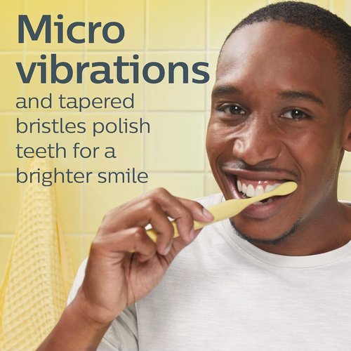 Philips One by Sonicare Electric Toothbrush Heads - 2 Pack, Mango Yellow, Up to 6 Month Supply