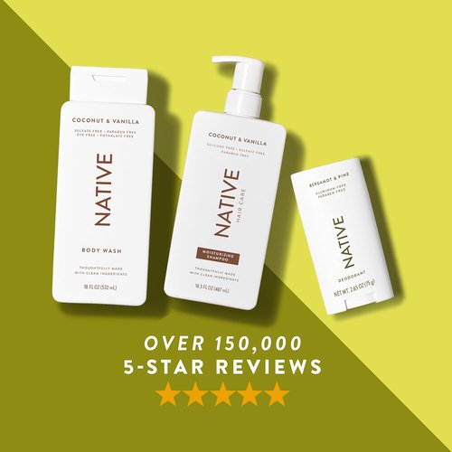 Native Deodorant - Aluminum-Free Odor Control for Men & Women | Bergamot & Pine, 2.65oz
