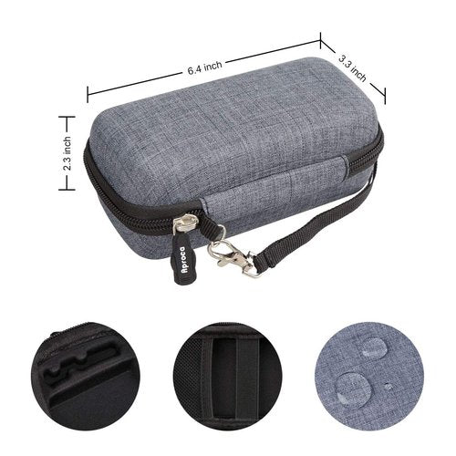 Aproca Case Compatible with Andis TS-1 17235 Pro 17150 17200 / Wahl Professional 5 Star Series Foil Lithium Titanium Foil Shaver, Storage Portable Bag for Accessories -Grey (Case Only)