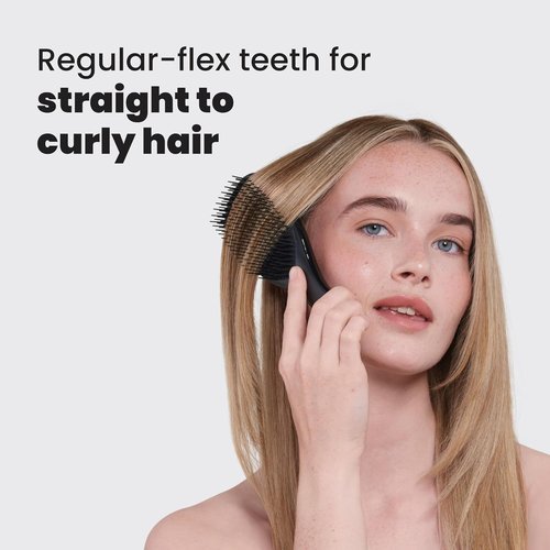 Tangle Teezer Ultimate Detangler Brush - Effortlessly Eliminate Knots & Reduce Breakage | Liquorice Black