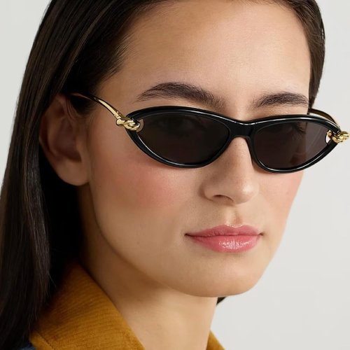 Skiennix Retro Oval Sunglasses - Stylish Cat Eye 90s Sunnies for Men & Women | Lightweight, UV Protection