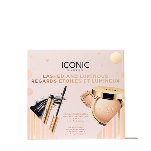 ICONIC LONDON Makeup Set - Natural Glow & Radiant Highlight | Travel-Friendly, Vegan, Cruelty-Free