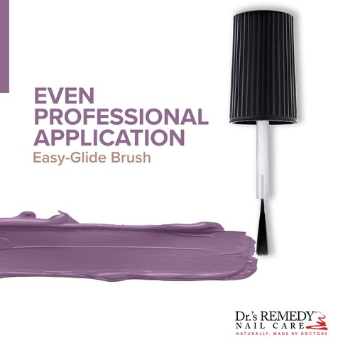 Dr’s Remedy Enriched Nail Polish: Non Toxic, All Natural, and Organic - Doctor Formulated: Strengthens, Restores, Heals, and Protects '24-Free' - PLUCKY Plum