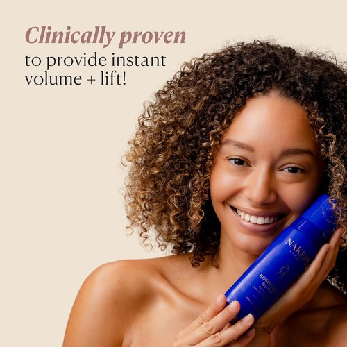 Nakery Bombshell Burst Hair Foam - Volumizing Mousse for Curly & Straight Hair | Lightweight Formula with Biotin & Keratin