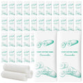 Moist Cotton Towel Bulk Moist Towelettes Individually Wrapped,White Towel Services,Refreshment Pre Moistened Towels for Dentist Travel Sport Party Hotel 50，Green tea (pack of 50, Cucumber)