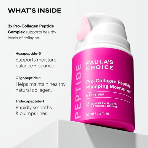 Paula's Choice Pro-Collagen Peptide Face Moisturizer - Lightweight Hydration & Firmness | 1.7 Fl Oz