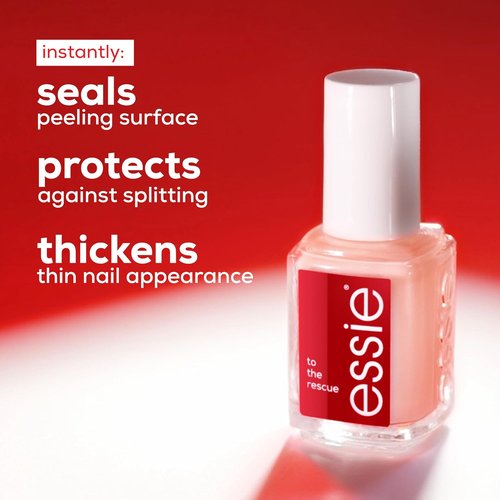 Essie Nail Care - UV Gel Damage Repair Treatment | To The Rescue Nail Repair Base Coat, 0.46 Fl Oz