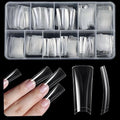 ASONRL 504Pcs Clear Duck Nail Tips Half Cover XXL Long Duck Nails Tips Press On - 12 Sizes Acrylic Gel DIY Nail Extensions for Salon-Worthy Duck Shaped Manicures & Nail Art with Box
