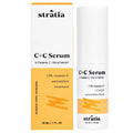 Stratia C+C Vitamin C Serum – 15% Potent Formula with 10% L-Ascorbic Acid for Bright, Even-Toned Skin - Non-Irritating, Water-Free Antioxidant Face Cream, 1 Fl Oz