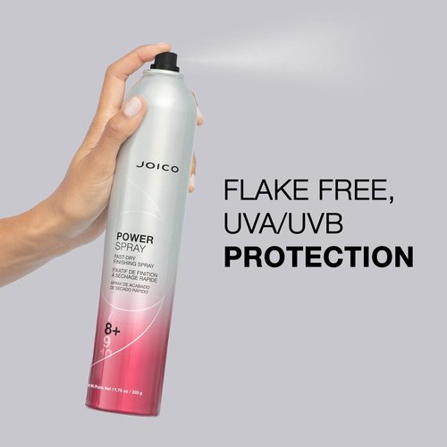 Joico Power Spray Fast-Dry Finishing Spray - 72 Hour Hold | Protects Against Heat, Humidity & UV