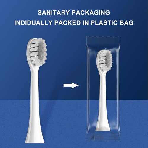 Compatible with Gleem Electric Toothbrush - Premium Replacement Toothbrush Heads, 5-Pack (White)