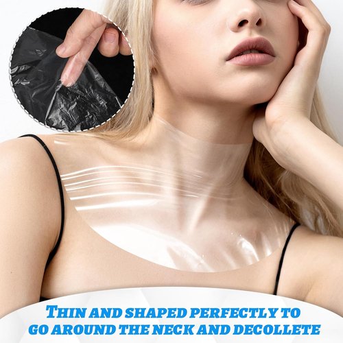 Skiennix Neck Wrinkle Mask - 200 Disposable Sheets for Moisture Locking & Skin Firming
