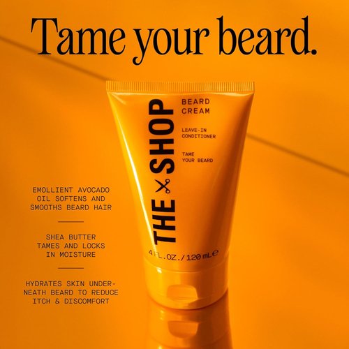 LeBron James Men's Conditioning Beard Cream - Leave-In Moisturizer with Avocado Oil & Shea Butter | Softens & Hydrates, 4 Fl Oz