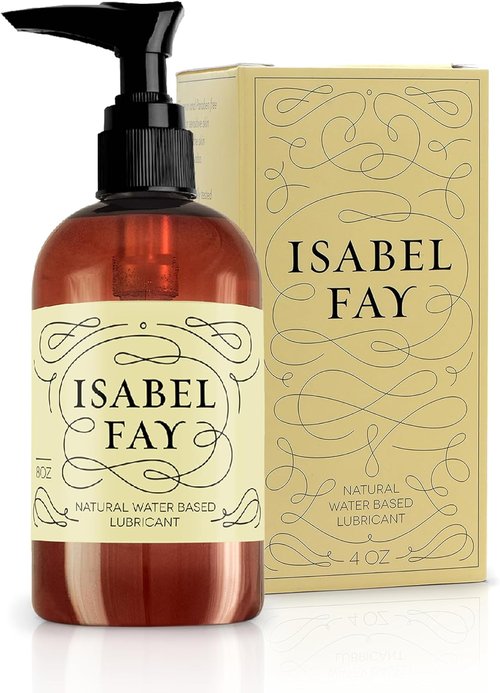 Isabel Fay Natural Water-Based Personal Lubricant - Paraben & Glycerin Free for Sensitive Skin | 8 oz